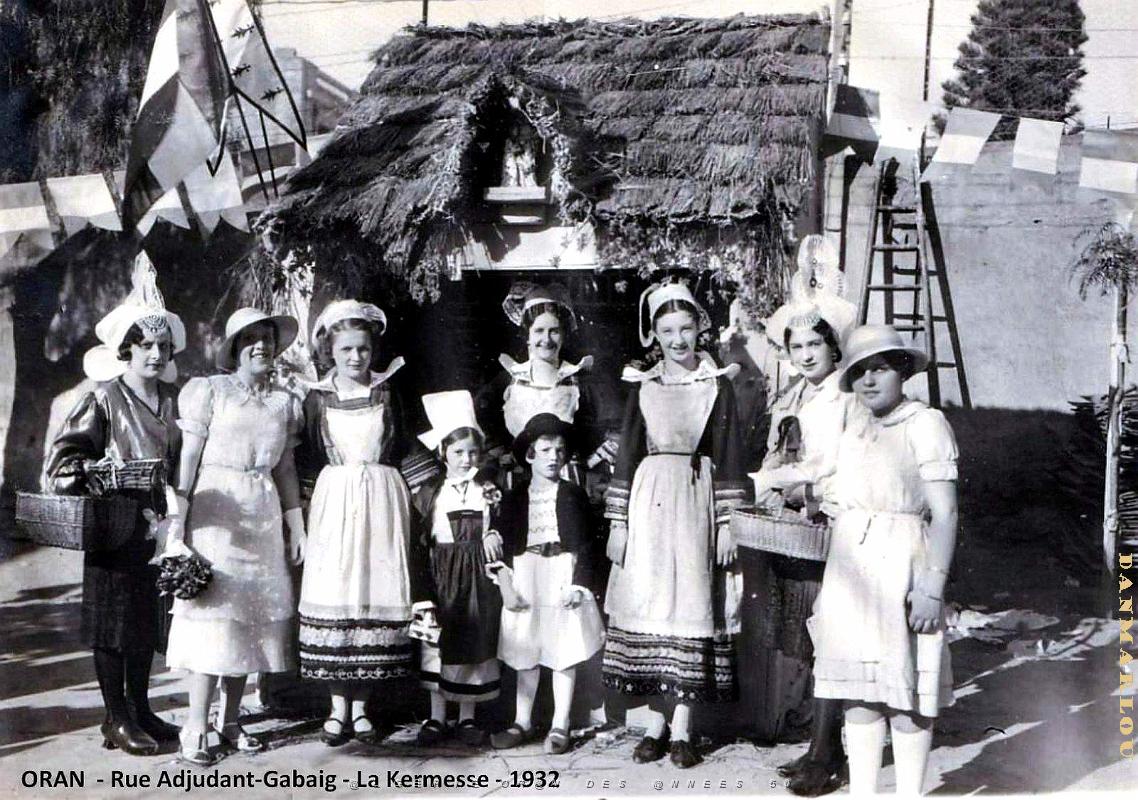 Oran - Rue Adjudant-Gabaig - Kermesse - 1932.jpg